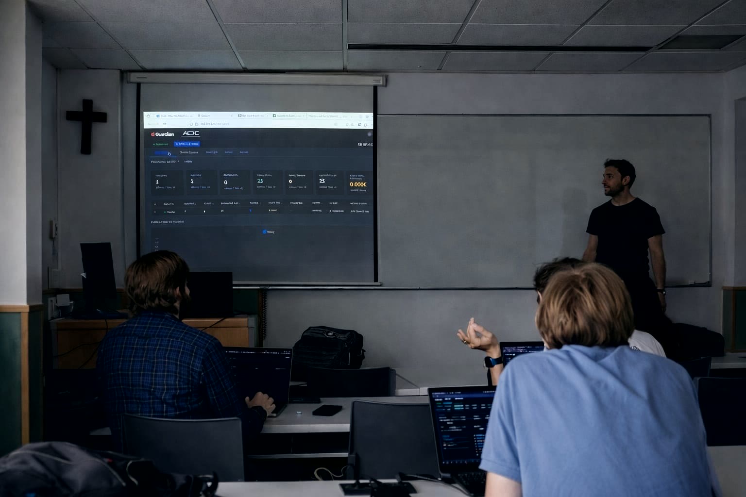 Estudiantes en un aula de ICAI durante la primera jornada de ACDX